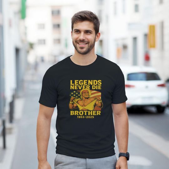 Forever Hulkamania: Commemorative RIP Shirt, Hulk Hogan Shirt, Legends Never Die T-Shirt