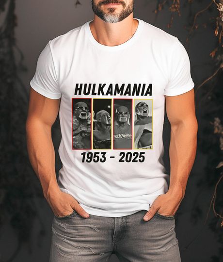 Hulkamania Tribute Shirt, Memorial Art, Hulk Hogan T-shirt