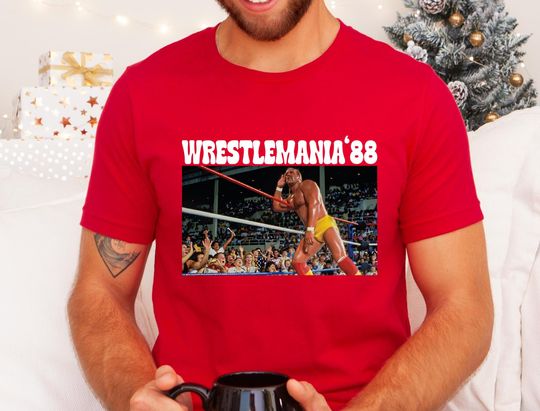 Hulk Hogan WrestleMania 1988 Shirt, Hulkamania Wrestling Retro Tee, Graphic T-Shirt