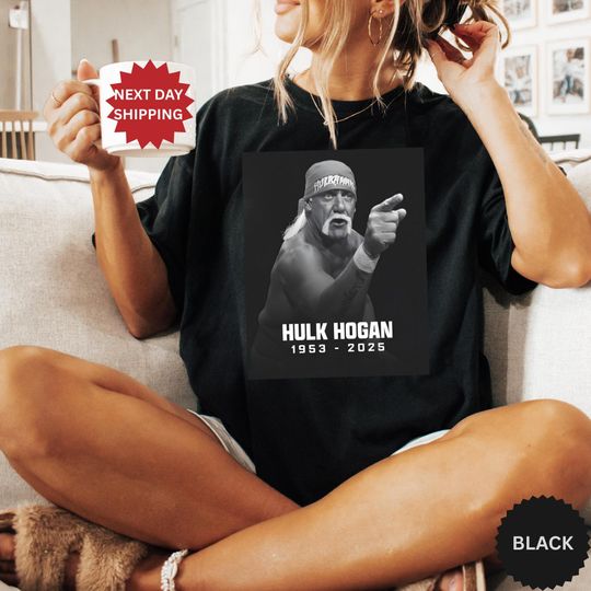 Hulk Hogan Memorial Shirt, 1953-2025 RIP Hulkamania Tribute Tee, Wrestling Legend T-Shirt