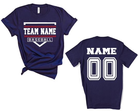 Custom Baseball Mom Shirts, Personalized Baseball Shirt