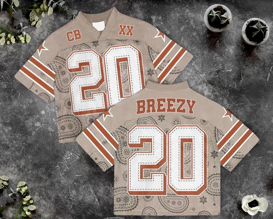 Chris Brown Inspired Custom Name And Number Natural Mesh Baseball Jersey, Concert Jersey, Game Day Commitment Gift, Custom Text Baseball Jersey