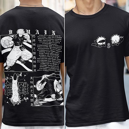 Anime Shirt Front and Back Print