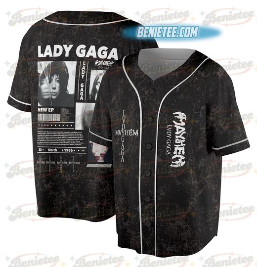 Ld ga Mayhem Album Baseball Jersey, 2025 Concert Tour Jersey