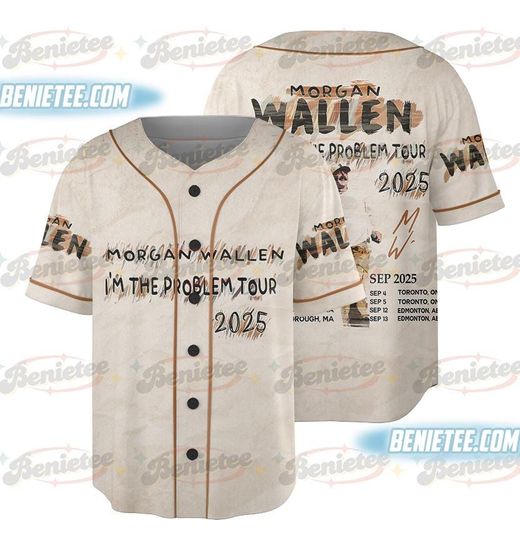 Wallen Western "I'm The Problem" Tour 2025 Concert Jersey, Country Music Morgan Shirt, Retro Music Tour Shirt