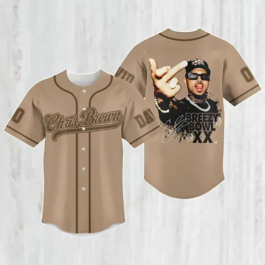 Personalized Chris Brown Breezy Bowl Baseball Shirt, Breezy Bowl 2025 Jersey Fan