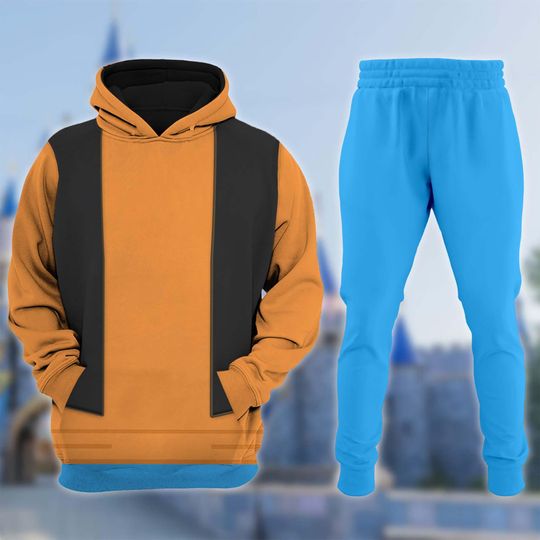 Goofy Dog Unisex Costume Hoodie Joggers Sets, Mickey And Friend Cosplay Costume Hoodie, Goofy Dog Halloween All Over Print shirt, Goofy 3D Shirt