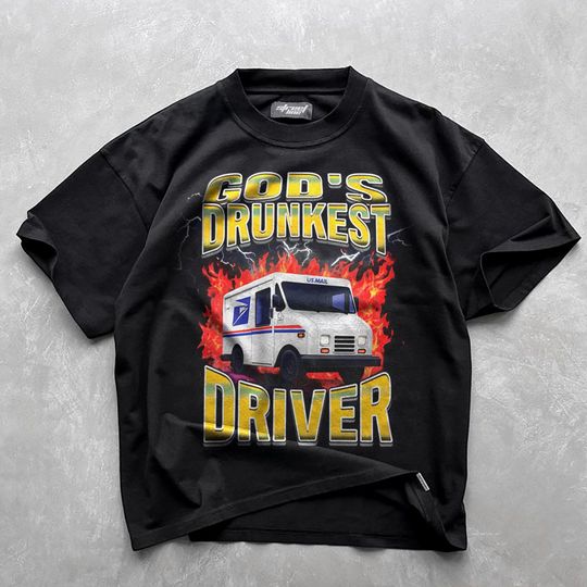 God's Drunkest Driver T-shirt, funny meme shirt, bus driver tee, Funny Gift