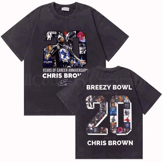 Chris Brown Breezy Bowl XX 2025 Shirt Retro Hip Hop Tee