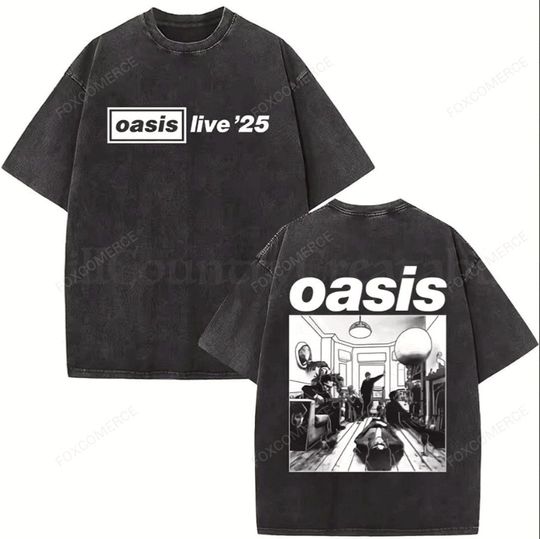 Limited Edition Oasis Tour 25 Shirt Retro Vintage T-Shirt
