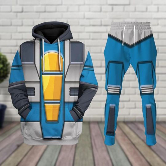 Thundercracker Costume Hoodie Jogger, Transformers Cosplay Tracksuit, Robot 3D Outfit, Halloween Transformers Costume Gift