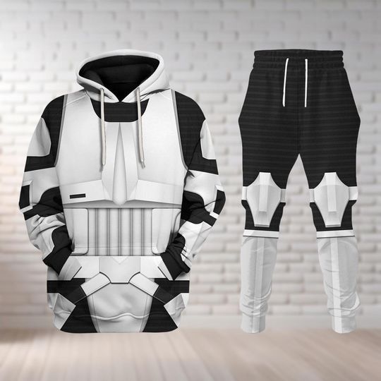 Halloween Stormtrooper Hoodie, Men Joggers, Workout Jogger, Biker Scout Hoodie, Star Wars Cosplay Hoodie, Stormtrooper Costume Hoodie