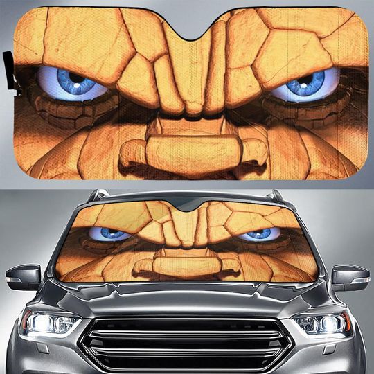 Fantastic Four Ben Grimm Car Sun Shade, The Fantastic Four First Steps Car Sunshade, Avengers Auto Sunshade, Car Windshield, Car Accessories
