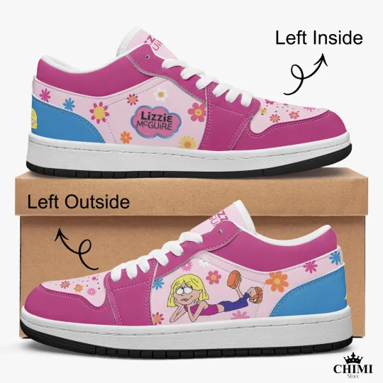 Lizzie McGuire Low Top Leather Sneakers Comic Book Collectible Sneaker
