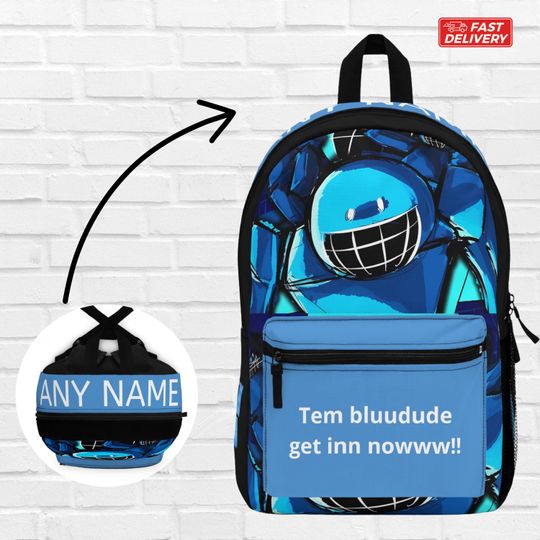 Bluudude Forsaken Backpack for School, Red Gaming Backpack, Stylish Teen Bag