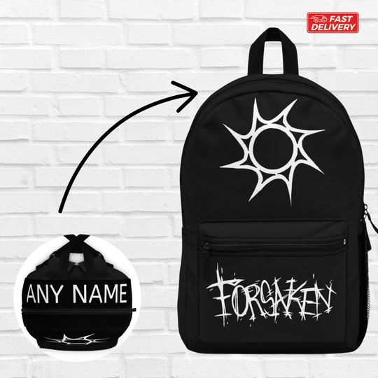 Two Time Forsaken Inspired Backpack for School, Personalizable, Gaming and Casual Use