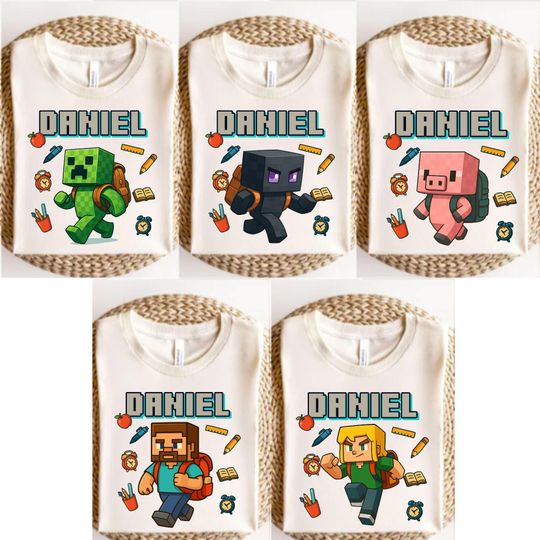 Custom Back to School Gamer Shirt – Preppy First Day Tee for Boys, Kids & Teachers