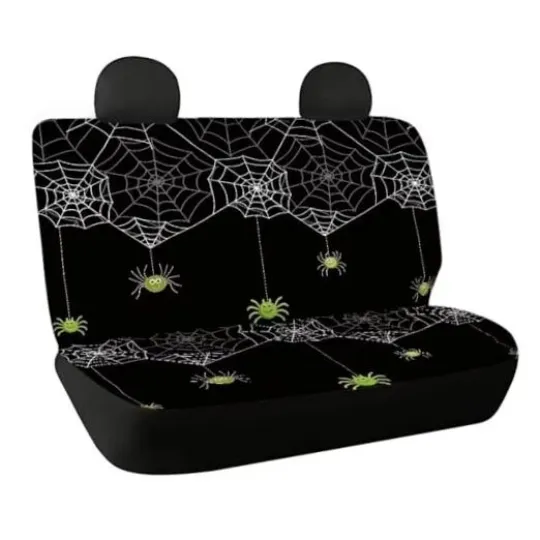 Car Seat Covers,Auto Rear Seats Cushion Covers High Green Cartoon Spider