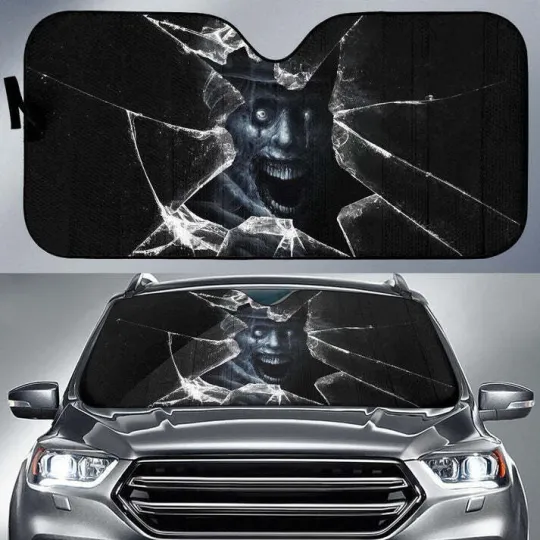 The Babadook Car Car Sun Shade Horror Windshield Broken