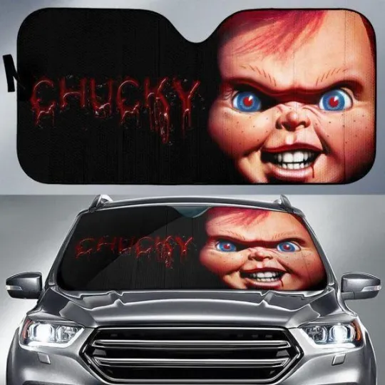 Chucky Horror Movies Car Window Sun Shade