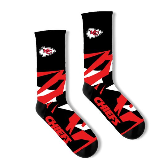 Kansas City Chiefs football Crew Socks NEW
