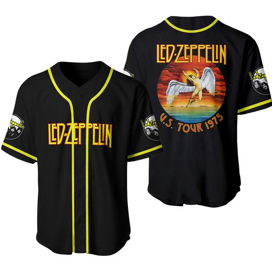 LED ZPELINS Rock Band Baseball Jersey, LED ZPELINS Rock Music Baseball Jersey