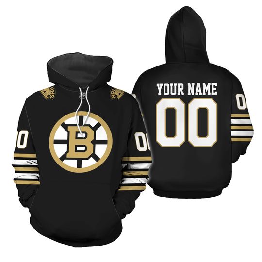 Boston Bruins Hoodie Custom Name And Number