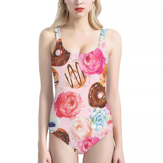 DONUT Bikini, Swimsuit, Bathing Suit - Women's, Youth, Kids, Children, Swim, Summer, Breakfast, Delicious, Doughnut, Sweets, Icing, Bakery