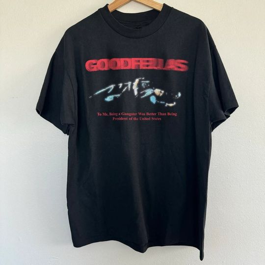 Vintage Goodfellas T-Shirt, 1:1 Replica Crew Tee, 1990 Scorsese Italian Mob Movie Shirt