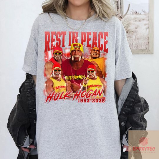 Hulkamania Lives On – RIP Hulk Hogan Fan Tribute T-Shirt