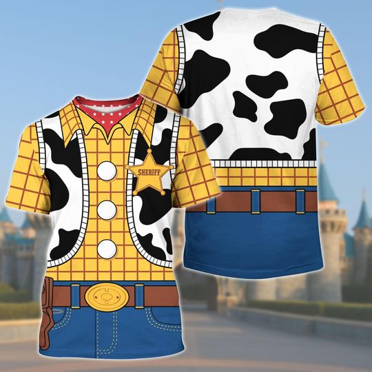 Woody Costume T-Shirt, Toy Story Disneybound Shirt, Halloween Disney Costume, Disneyland Trip Oufits, Halloween Disney Costume Shirt