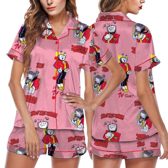 Tenna Deltarune Pajamas Set, Tenna: Its TV Time Pajamas, Deltarune Inspired Tee, Deltarune Tenna Tshirt