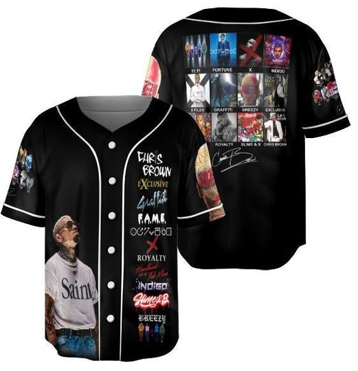Chris Brown Breezy Bowl Baseball Jersey,