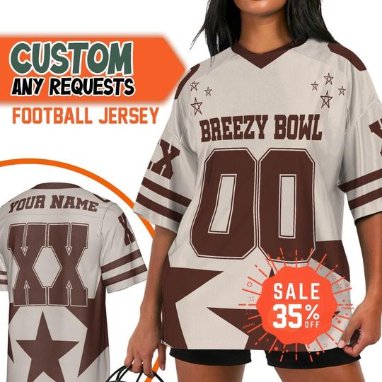 Personalize Football Breezy Bowl Stars, Football Jersey, Breezy Bowl XX 2025 Shirt, Breezy Bowl Jersey, Gift For Fans