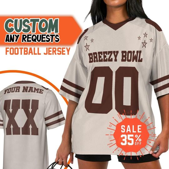 Personalize Football Breezy Bowl Tour, Football Jersey, Breezy Bowl XX 2025 Shirt, Breezy Bowl Jersey, Gift For Fans