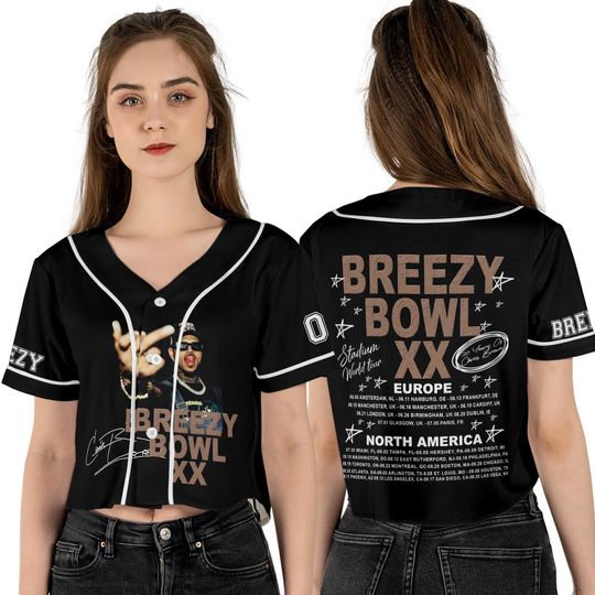 Personalized Chris Brown Crop Top Jersey, Breezy Bowl XX 2025 Shirt, Breezy Bowl Jersey, Breezy Bowl XX 2025 Jersey, Breezy Bowl Tee