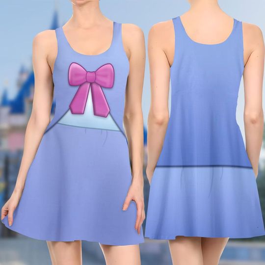 Fairy Godmother 3D Cosplay Costume Skater Dress, Cinde Dress, Fairy Godmother Cinde Mom Daughter Dress, Fairy Godmother Dress