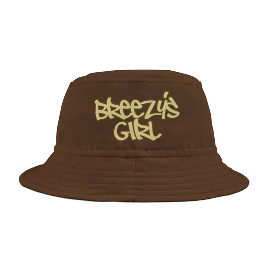 Breezys Girl Breezy Bowl XX Bucket Hat, (Dark Brown), Trendy Outdoor Hat, Summer Festival Accessory, Music Lover Gift, Casual Streetwear