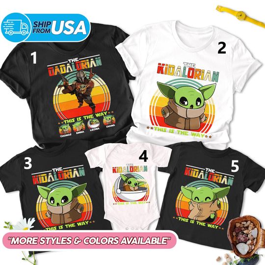 Dadalorian Shirt, Kidalorian Shirt, This Is The Way Shirt, Personalized Fathers Day Gift For Dad, Dadalorian And Baby Matching Tee