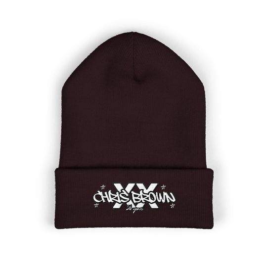 Chris Brown Breezy Bowl XX Beanie, Chris Breezy Beanie, Trendy Hat, Streetwear Accessories, Perfect Gift for Music Lovers