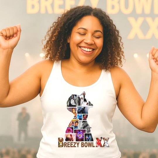 Chris Brown Concert 2025 Tank Top, Plus Size Chris Brown Tank Top, Chris Brown Tour Breezy Bowl XX T-Shirt, Chris Brown Concert Tank Top,