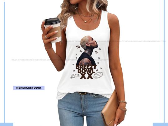 Chris Brown t-shirt fan Chris Brown breezy bowl Tour shirt Chris Brown print t-shirt Chris Brown fan merch Chris Brown concert Jersey Tank