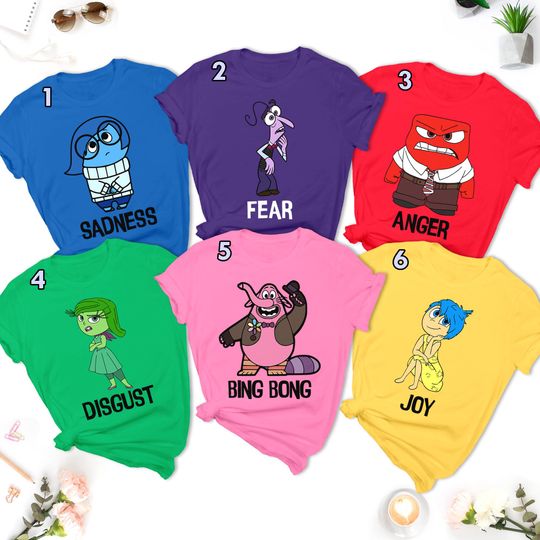 Inside Family Comedy Funny Characters Matching Shirt, Animated Family Life Shirt, Halloween Trip Group Matching Tee, Family Birthday Gift