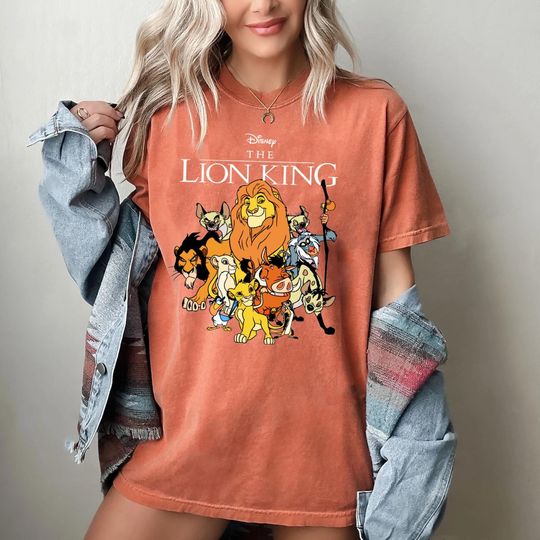 The Lion King Group Shirt – Mufasa Simba Timon Pumbaa Comfort Colors Tee