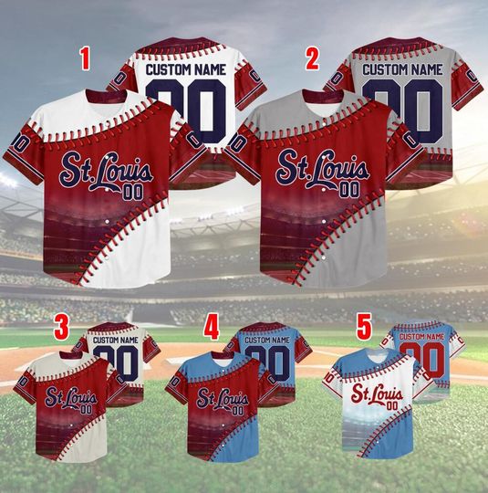 Customized St. Louis Baseball Team Jersey, St. Louis Baseball Team Custom Jersey, Est. 1882, Baseball Fans Gift
