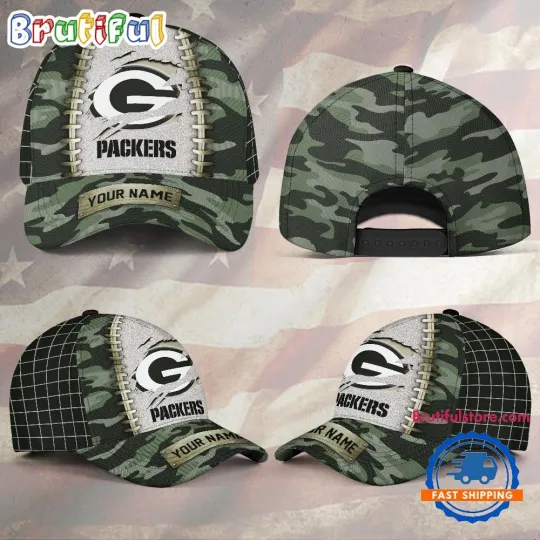 Personalized Greenbays Team Packers Camo_Baseball Cap, Football Baseball Cap