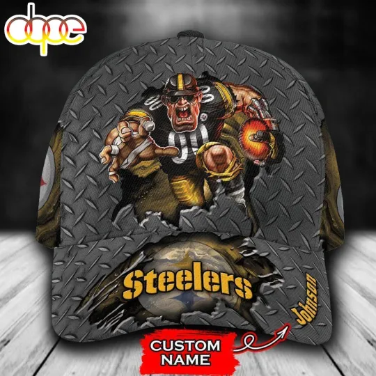 Personalized Pittsburghs Team_Steelers Mascot 3D Baseball Cap, Football Cap