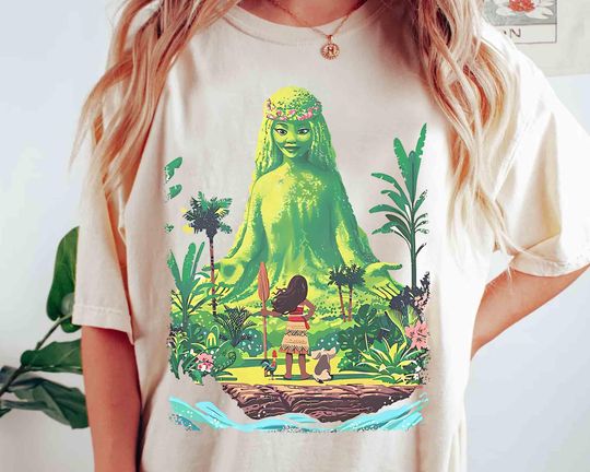 Vintage Moana Pua & Hei Hei T-Shirt – Princess Tee for Family Trips