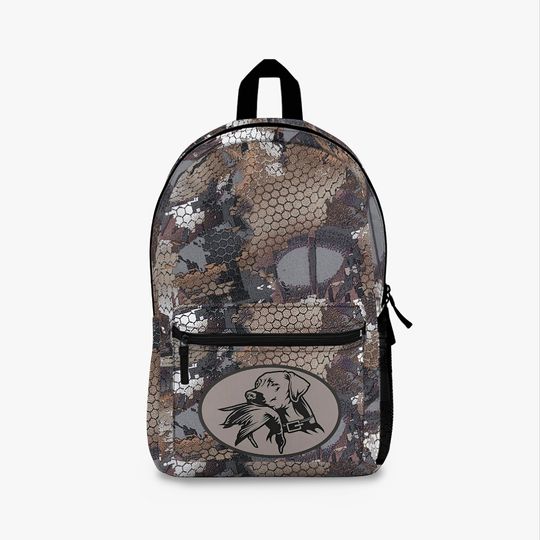 Camo Inspired Sitka Optifade Waterfowl Timber Bird Dog Bookbag/Old School Backpack/Trendy Camo Travel bag/Duck Dog Bookbag/Kids School Bag