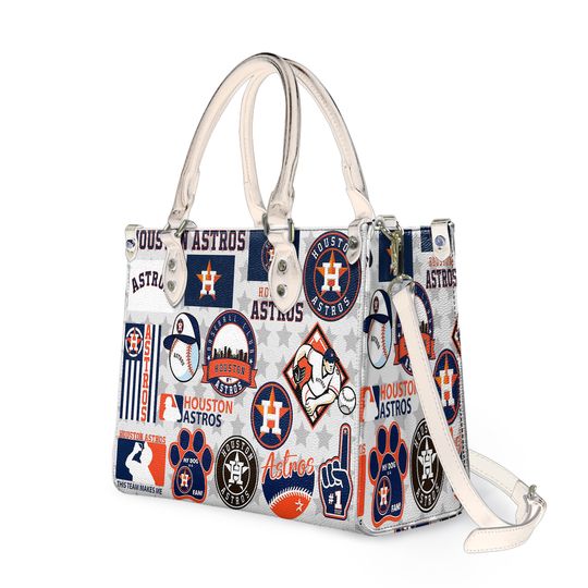 Houston Baseball Team Astross Women Leather Handbag Lovers Gift